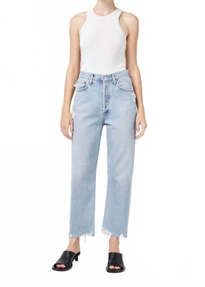 AGOLDE 90'S CROP MID RISE STRAIGHT JEANS IN NERVE