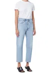 Agolde Shona Denim Trousers In Blue
