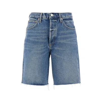Agolde 90's Denim Shorts In Blue