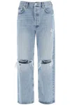 AGOLDE 90'S DESTROYED JEANS WITH DISTRESSED DETAILS