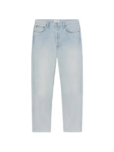 Agolde 90's Faded Straight-leg Jeans In Blue