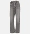 Agolde Riley High Rise Straight Crop Jean In Century In Blue