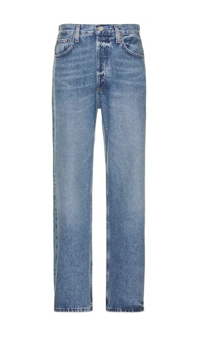 Agolde Baggy Tapered Fusion Wash Ratio Jeans Bag In Blue