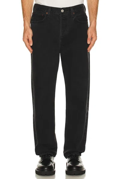 Agolde Non-stretch Loose-fit Jeans In Black