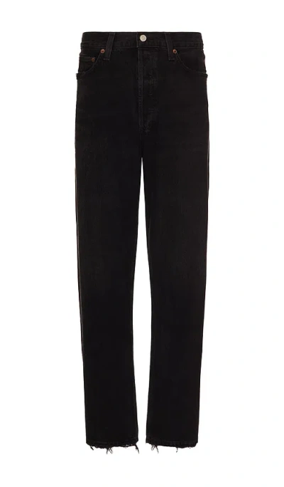 Agolde Curtis Straight Leg Jeans In Black