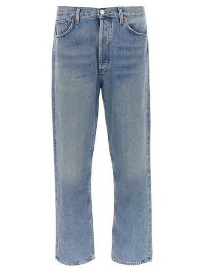 Agolde Men's 90s Relaxed Straight-leg Jeans In Blue