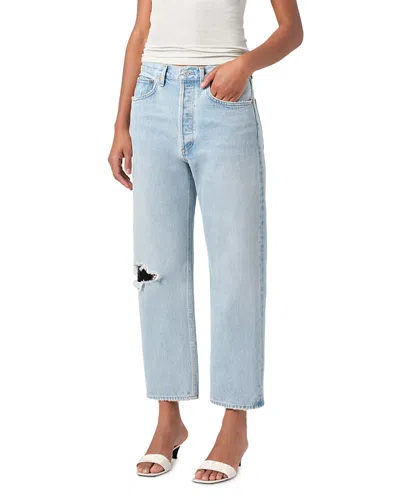 Agolde Womens Segment (pale Ind) Kelly Jean Straight-leg Denim Jeans