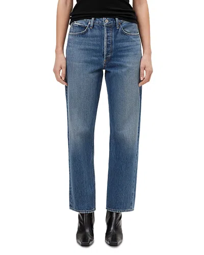 Agolde 90's Mid Rise Jeans In Bounty In Blue