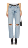 Agolde Blue 90's Mid Rise Loose Fit Jeans In Alter