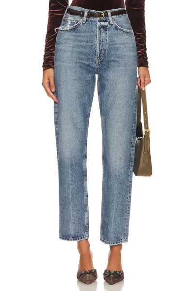 Agolde 90's Mid Rise Loose Fit Jean In Hooked In Blue