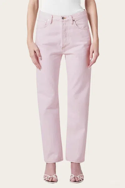 Agolde 90's Mid Rise Loose Fit Jeans In Cosmos In Pink