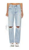 Agolde 90s Mid Rise Straight Fit Jeans Fall Out In Threadbare