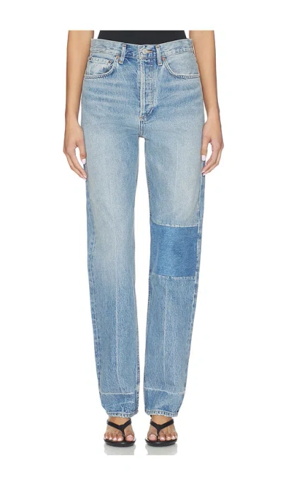 Agolde 90's Mid Rise Loose Jeans In Brown