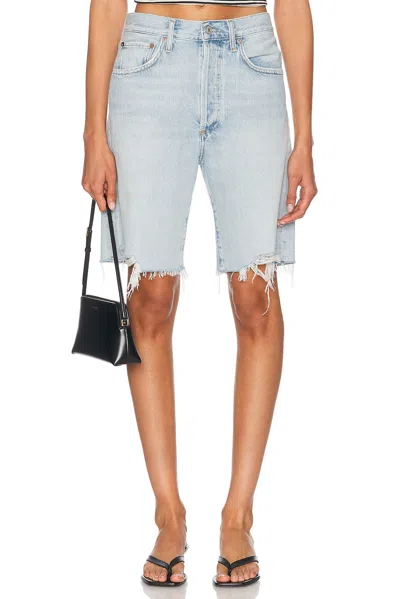 Agolde 90's Mid Rise Loose Short In Blue