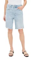 Agolde 90's Mid Rise Loose Shorts In Fragment