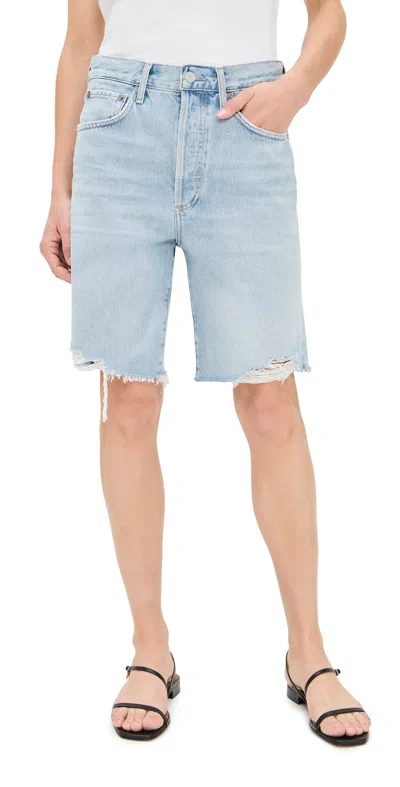 AGOLDE 90'S MID RISE LOOSE SHORTS FRAGMENT