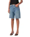 Agolde 90's Mid Rise Loose Shorts In Ruin
