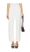 Agolde Denim Henson Jeans Belt Loops In White