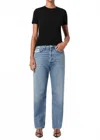 Agolde 90's Mid Rise Straight Jean In Essence In Black