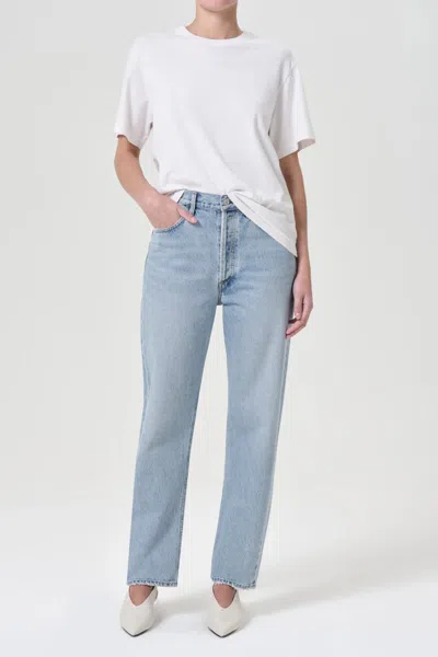 AGOLDE 90'S MID RISE STRAIGHT JEAN IN FORCE