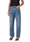 Agolde V-waist Baggy Jean In Fairway In Blue