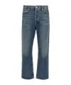 Agolde Vintage Denim Trousers Featuring Belt Loops In Blue