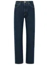 Agolde Riley Long High-rise Slim Straight Jeans In Blue