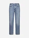 Agolde Light Blue V-waist Baggy Jeans In Light Indigo