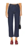 Agolde Pinch Waist High-rise Straight Jeans In Blue