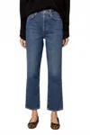 Agolde 90's Pinch Waist Crop Jeans In Solace In Blue