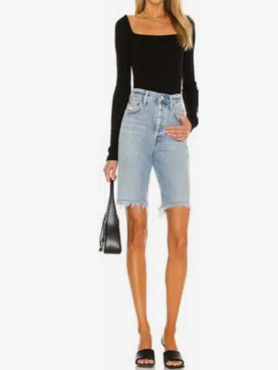 Agolde 90's Pinch Waist High Rise Shorts In Latitude In Multi