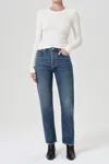 Agolde 90's Pinch Waist High Rise Straight Jeans In Portrait