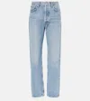 Agolde + Net Sustain '90s Cropped Organic High-rise Straight-leg Jeans In Blue