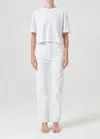 Agolde 90's Pinch Waist High Rise Straight Jeans In Marshmellow