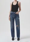 AGOLDE 90'S PINCH WAIST HIGH RISE STRAIGHT JEANS IN PLAYGROUND