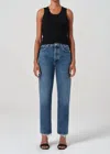Agolde 90's Pinch Waist High Rise Straight Jeans In Range