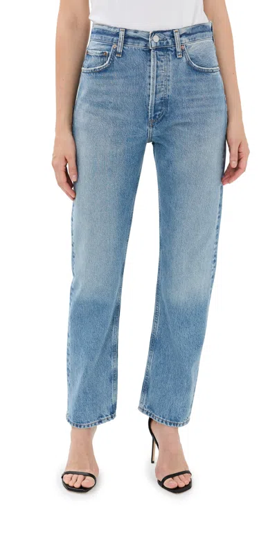 AGOLDE 90S PINCH WAIST: HIGH RISE STRAIGHT JEANS INFINITE