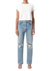 Agolde 90's Pinch Waist Jean In Backdrop In Multi