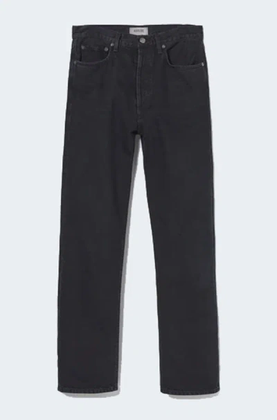 Agolde 90's Pinch Waist Jean In Crushed In Black