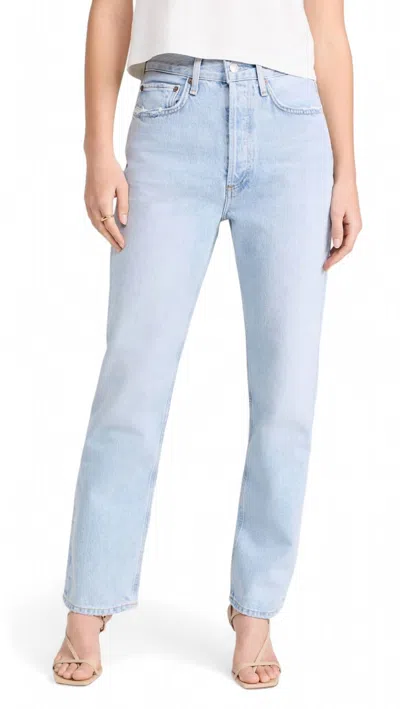 Agolde 90's Pinch Waist Jean In Focus In Blue