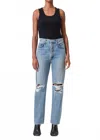 Agolde 90's Pinch Waist Jeans In Backdrop In Black