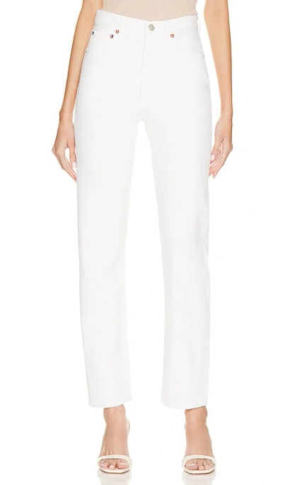 Agolde 90's Pinch Waist Jeans In White