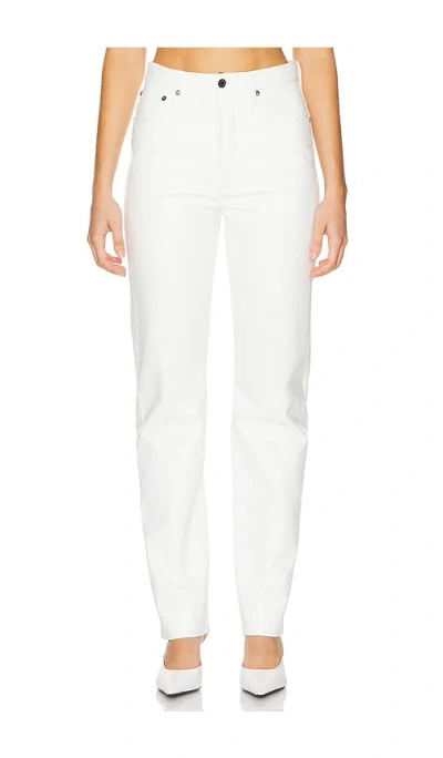 Agolde 90's Pinch Waist Long Jeans In White