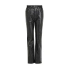 Agolde 90's Pinch Waist Long Leather Jean In Black