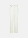 Agolde '90's Pinch' White Recycled Leather Blend Jeans In White