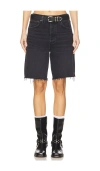 Agolde Stella Distressed Organic Denim Shorts In Hitch