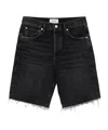Agolde Riley High Rise Slim Leg Shorts In Vortex