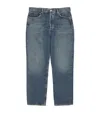 Agolde Blue Five-pocket Jeans With Lightened Effect In Regenerative Cotton Man In Blue