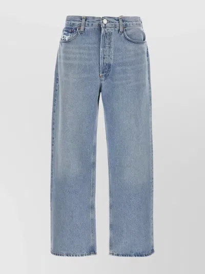 Agolde Baggy Tapered Fusion Wash Ratio Jeans Bag In Blue