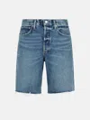 Agolde '90's' Blue Denim Shorts In Blue